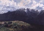 Gustave Courbet Panoramic View of the Alps china oil painting reproduction